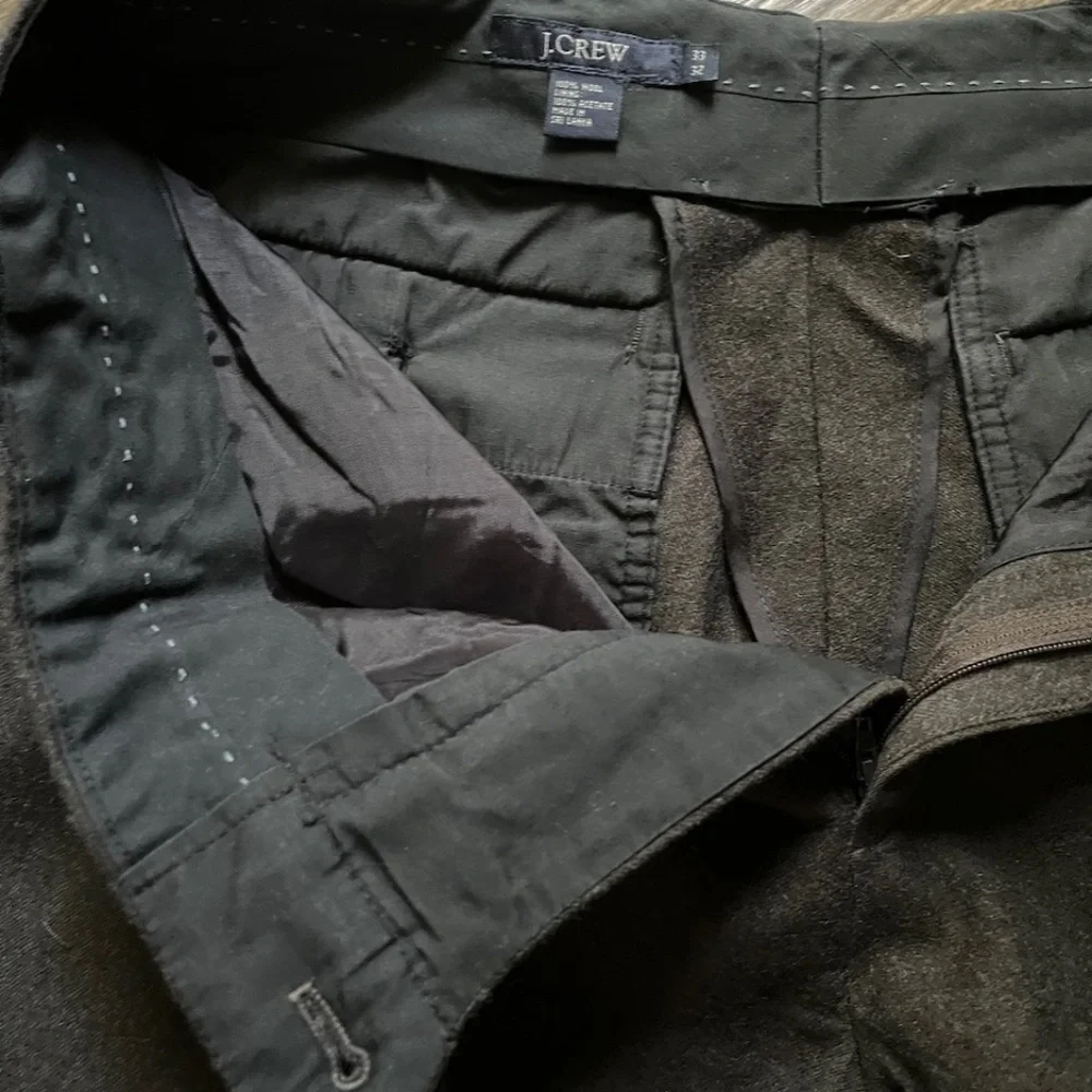 Vintage Men's J. Crew Vintage Trousers, 100% Wool